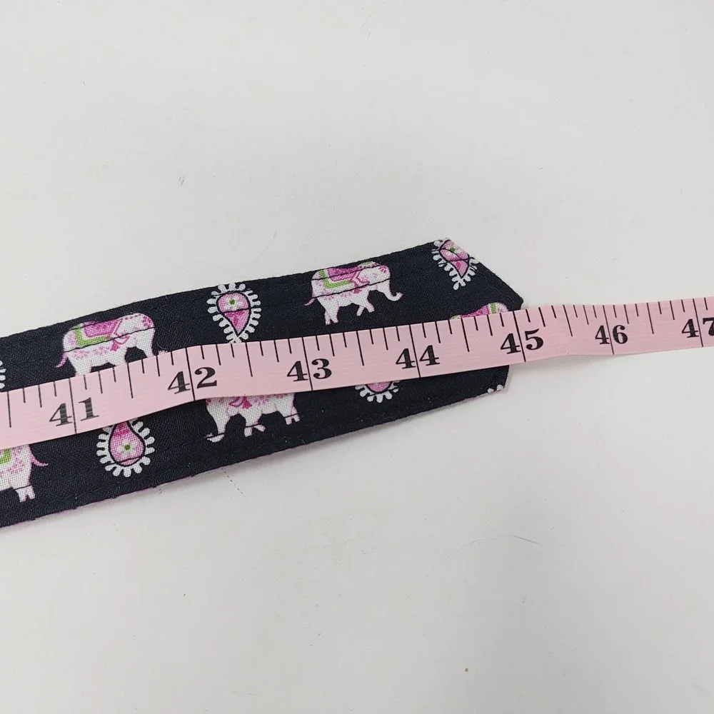 Vera Bradley Pink Elephant Cloth Belt Women's OS Adjustable Preppy